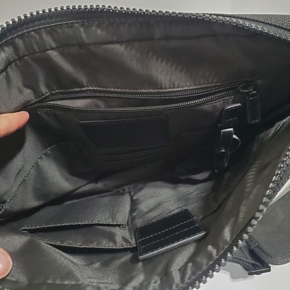 Michael Kors Parker Nylon Messenger Shoulder Bag Computer Crossbody travel 14x12 - Picture 9 of 13